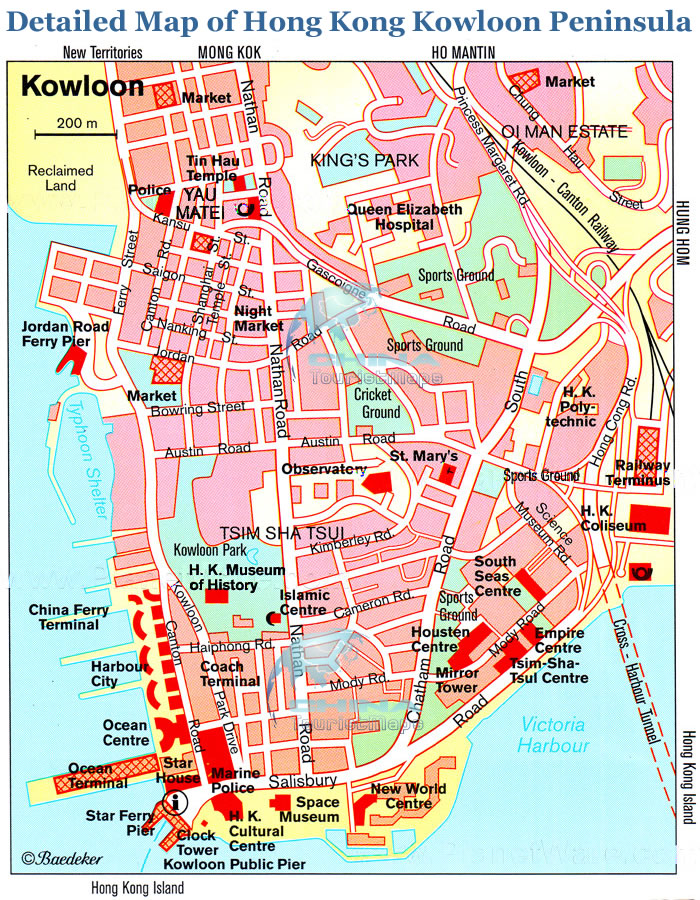 Detailed map of hong kong kowloon2