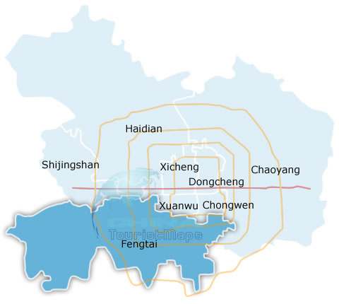 Fengtai district map