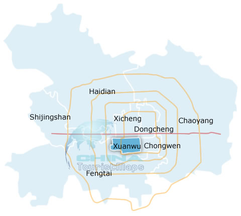 Xuanwu district map