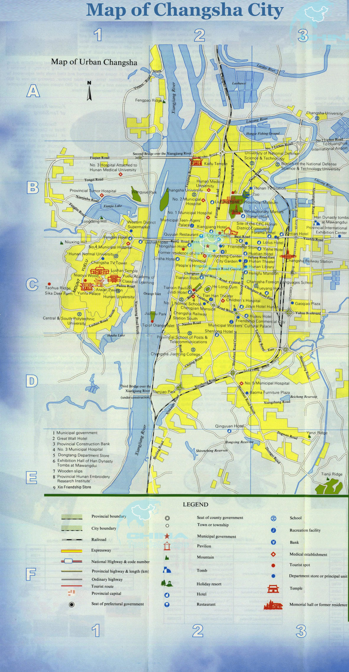 Changsha city map