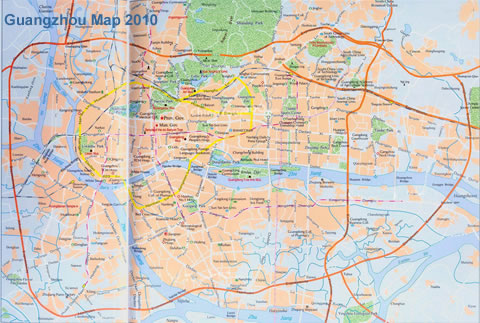 Guangzhou city map
