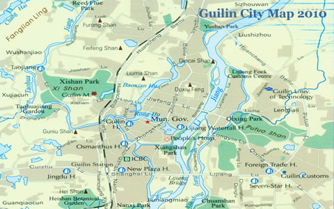 Guilin city map