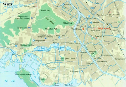 Wuxi city map(1)