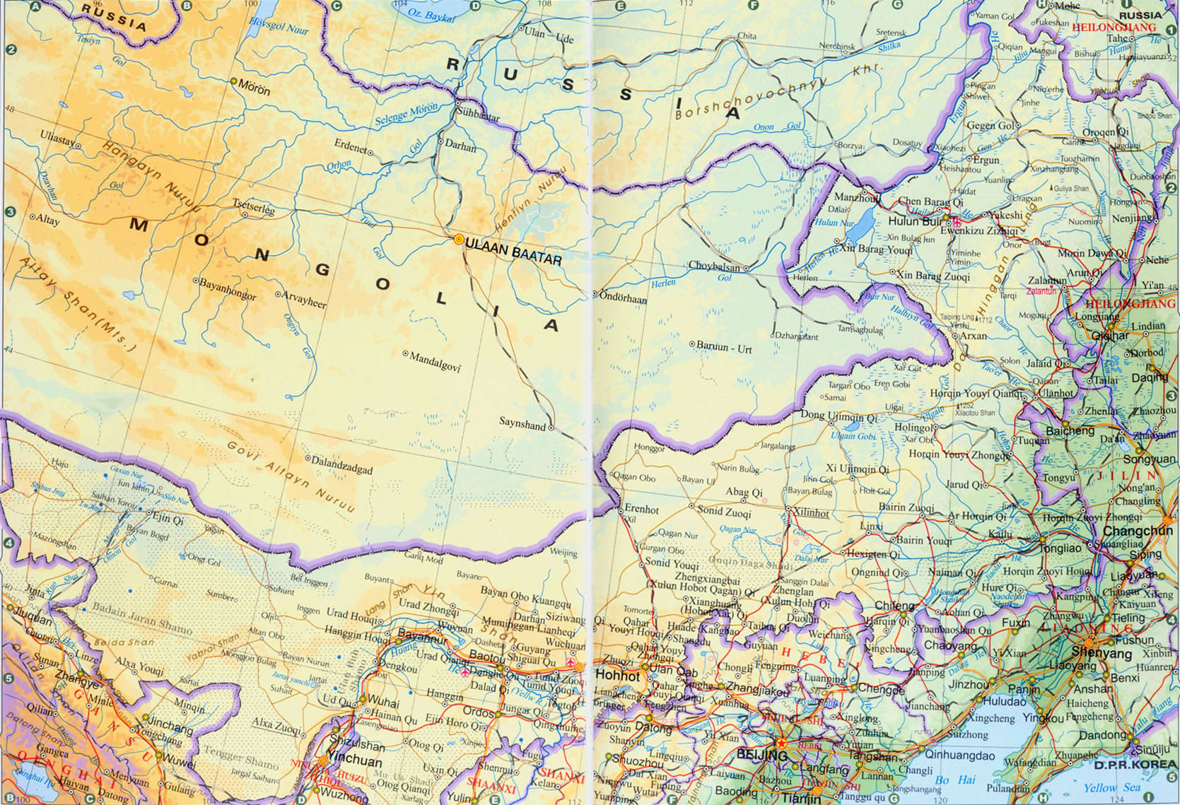 Inner mongolia map